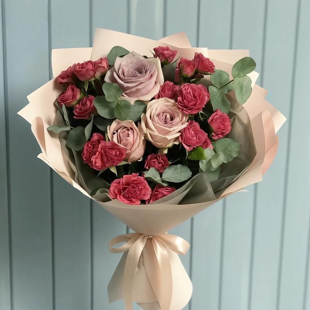 Букет цветов из: Гвоздики и Розы в Левокумском