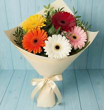 Букет цветов из:  Герберы #REPLACE_PRED# Левокумском