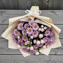 Букет цветов из:  Розы и Хризантемы #REPLACE_PRED# Левокумском