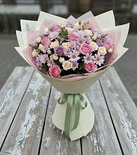 Букет цветов из:  Розы и Хризантемы #REPLACE_PRED# Левокумском