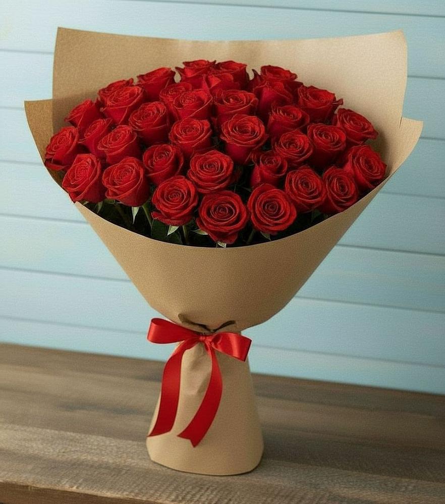 Букет Красные розы Милано в Левокумском