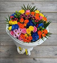 Букет цветов из:  Розы и Хризантемы #REPLACE_PRED# Левокумском