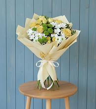 Букет цветов из:  Хризантемы и Розы #REPLACE_PRED# Левокумском