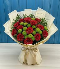 Букет цветов из:  Розы и Хризантемы в Левокумском