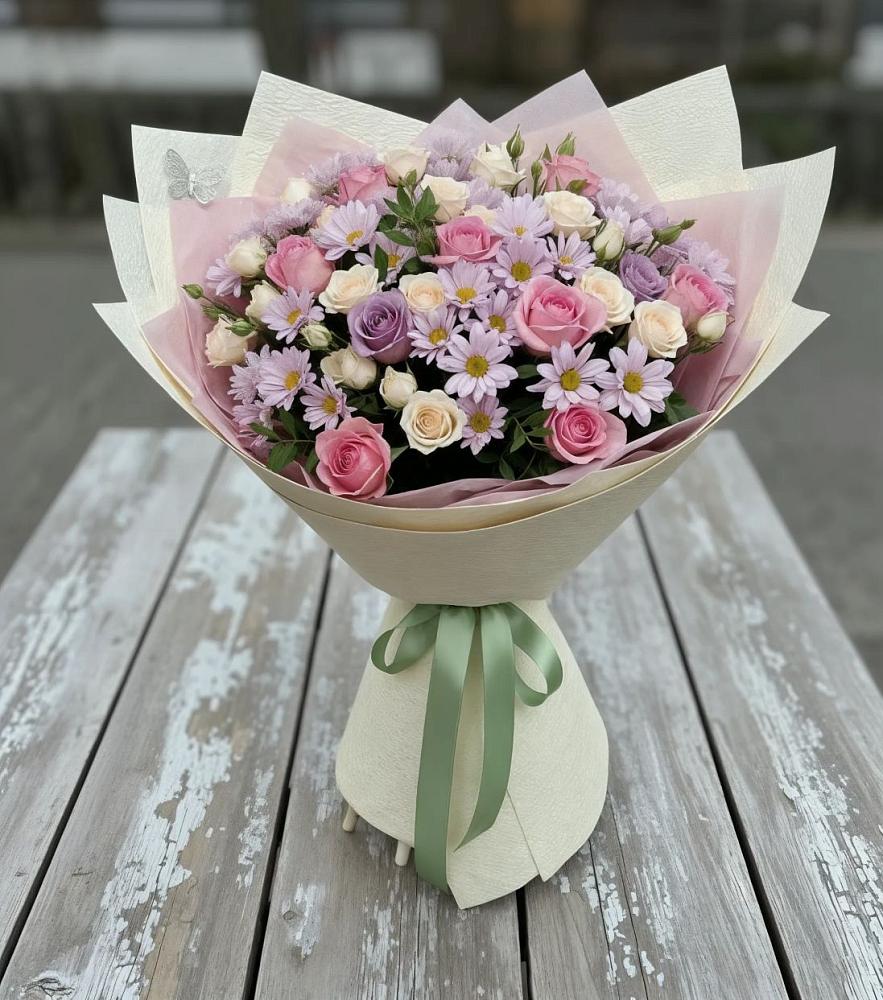 Букет цветов из: Розы и Хризантемы в Левокумском