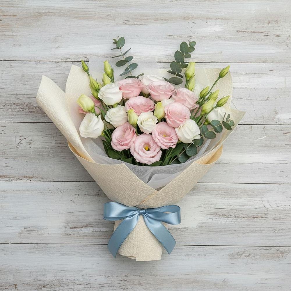 Букет цветов из: Лизиантусы в Левокумском